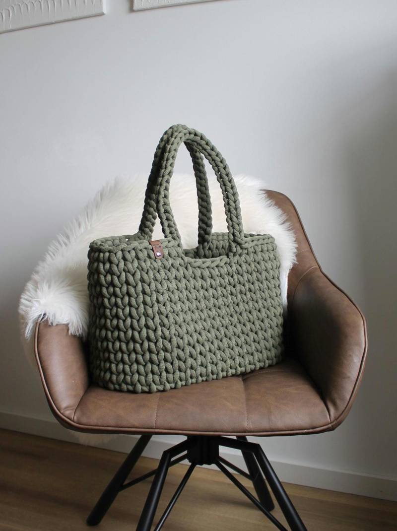 Shopper, Häkeltasche, Handtasche Shopper, Häkeltasche, Handtasche von KnotenpunktHandmade