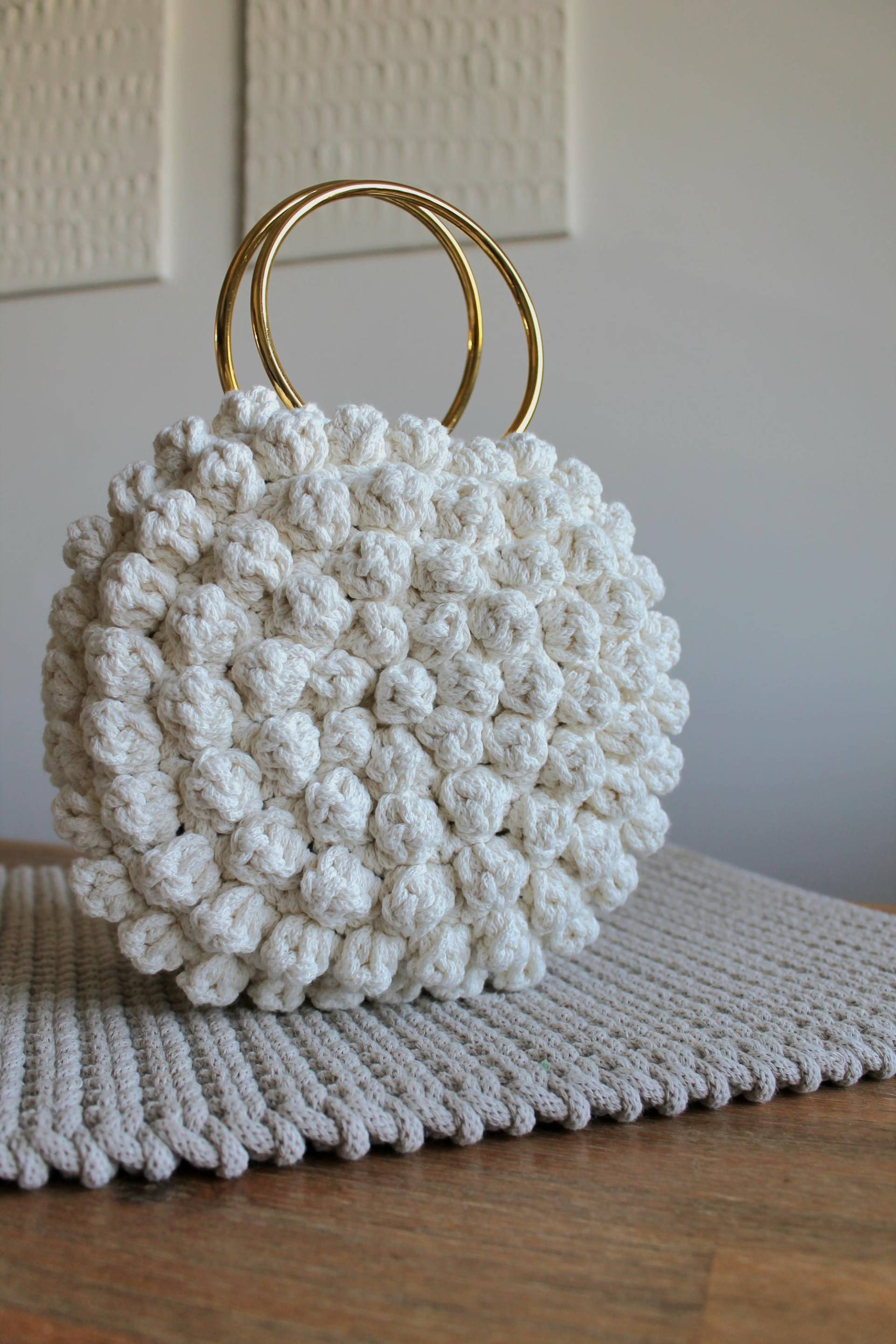Tasche, Häkeltasche, Handtasche, Bubbletasche von KnotenpunktHandmade