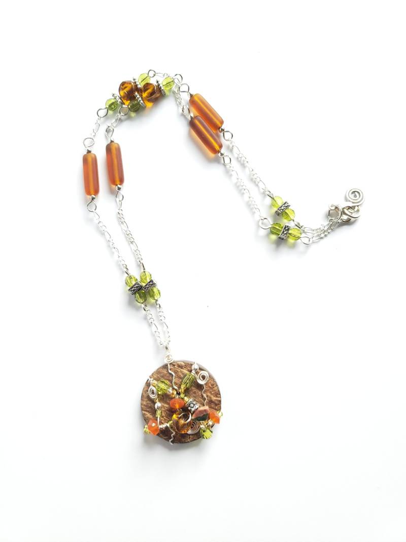 Erdfarbene Halskette Erdfarbene Halskette von KnottedTreeJewelry