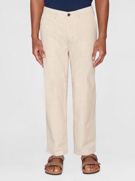KnowledgeCotton Apparel Herren Hose "FLINT wide slub yarn pants" von Knowledge Cotton Apparel - VEGAN von KnowledgeCotton Apparel