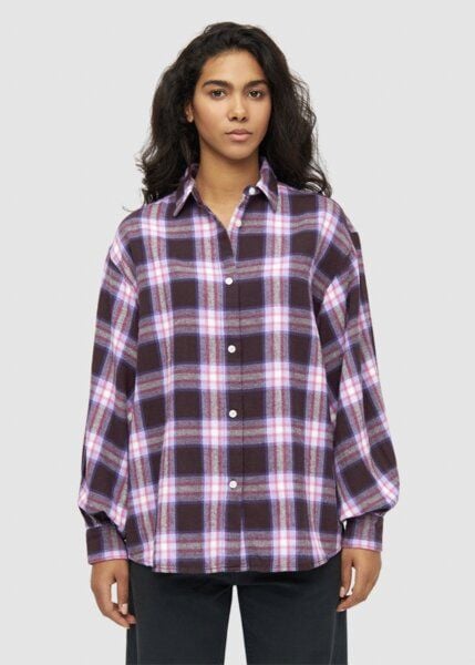 KnowledgeCotton Apparel Bluse Check Shirt Ballon Arms von KnowledgeCotton Apparel