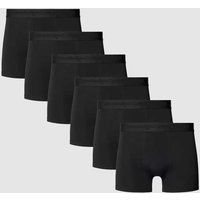 Knowledge Cotton Apparel Boxershorts mit elastischem Label-Bund im 6er-Pack in Black, Größe XXL von Knowledge Cotton Apparel