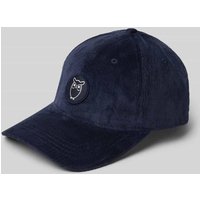 Knowledge Cotton Apparel Cap in Cord-Optik Modell 'Corduroy' in Marine, Größe 1 von Knowledge Cotton Apparel