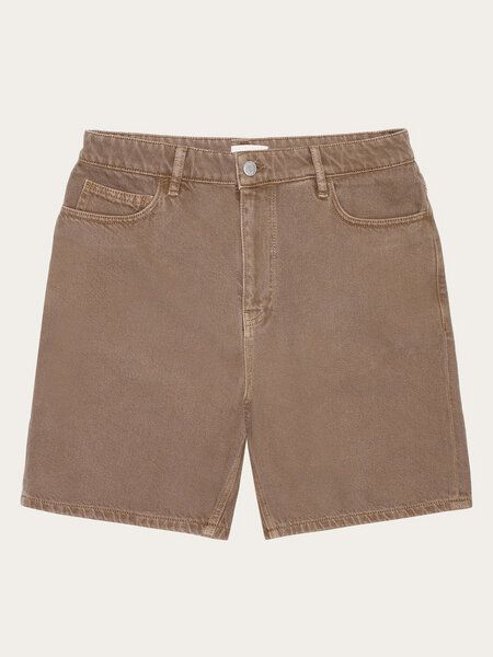 Knowledge Cotton Apparel Flint 5-pocket Raw Twill Shorts - Tiramisu von Knowledge Cotton Apparel