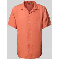 Knowledge Cotton Apparel Regular Fit Freizeithemd aus reinem Leinen in Terra, Größe XXL von Knowledge Cotton Apparel