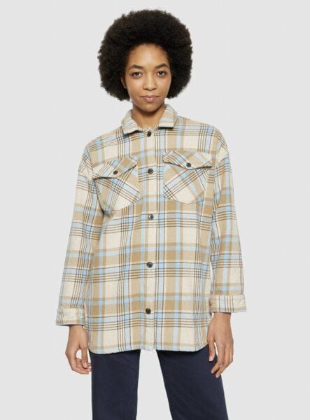 KnowledgeCotton Apparel Heavy flannel check overshirt von KnowledgeCotton Apparel