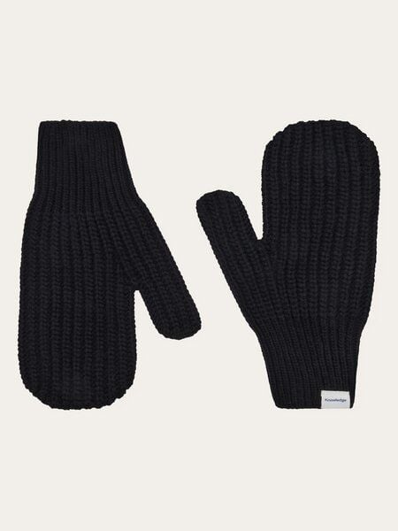 Knowledge Cotton Apparel Lambswool Patent Knit Gloves von Knowledge Cotton Apparel