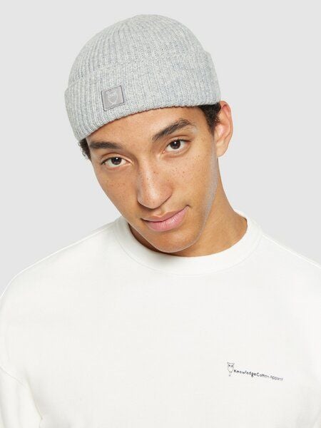 Knowledge Cotton Apparel Low Wool Rib Beanie von Knowledge Cotton Apparel