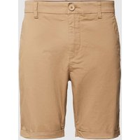 Knowledge Cotton Apparel Regular Fit Bermudas Modell 'CHUCK' in Cognac, Größe 32 von Knowledge Cotton Apparel