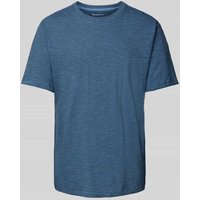 Knowledge Cotton Apparel Regular Fit T-Shirt mit Rundhalsausschnitt Modell 'Narrow' in Blau, Größe XXL von Knowledge Cotton Apparel