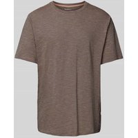 Knowledge Cotton Apparel Regular Fit T-Shirt mit Rundhalsausschnitt Modell 'Narrow' in Mittelbraun, Größe M von Knowledge Cotton Apparel