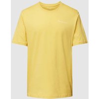 Knowledge Cotton Apparel Regular Fit T-Shirt mit Rundhalsausschnitt in Gelb, Größe XL von Knowledge Cotton Apparel