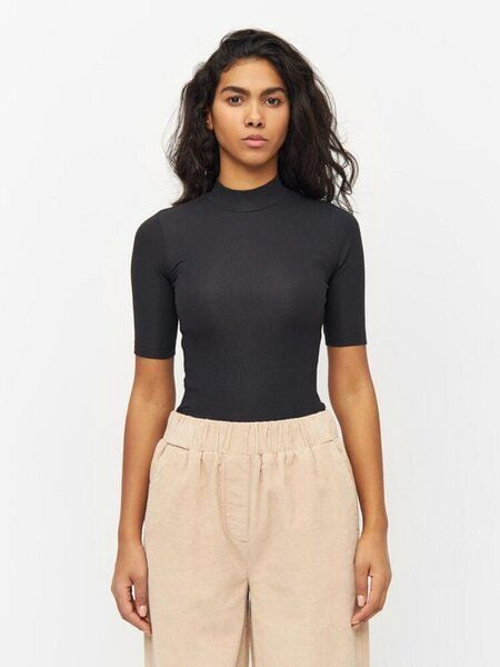 Knowledge Cotton Apparel Rib High Neck Short Sleeve von Knowledge Cotton Apparel