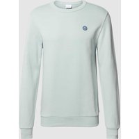 Knowledge Cotton Apparel Sweatshirt mit Label-Stitching in Mint, Größe M von Knowledge Cotton Apparel
