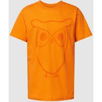 Knowledge Cotton Apparel T-Shirt mit Motiv-Print in Orange, Größe M von Knowledge Cotton Apparel