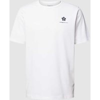 Knowledge Cotton Apparel T-Shirt mit Motiv-Stitching in Offwhite, Größe L von Knowledge Cotton Apparel