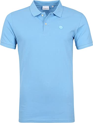 KnowledgeCotton Apparel Polo Rowan Blau - Grösse L - Herren - Bekleidung - Modern-fit - 20092-1341 von Knowledge Cotton Apparel