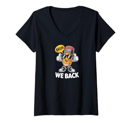 Damen School Education Reading Teacher Knowledge Power Back T-Shirt mit V-Ausschnitt Damen School Education Reading Teacher Knowledge Power Back T-Shirt mit V-Ausschnitt von Knowledge is Power DearPrint