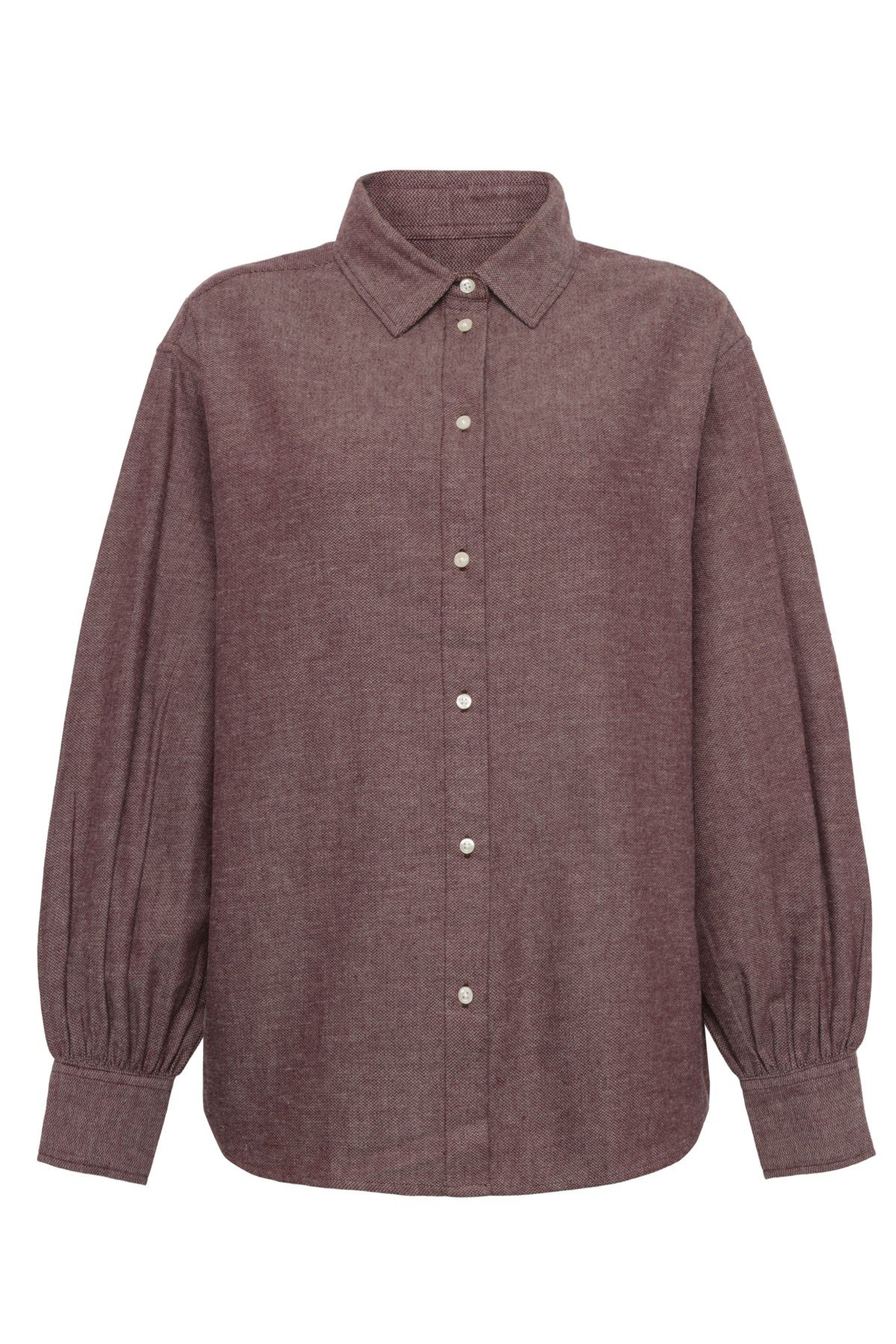 Bluse Flannel Rot Bluse Flannel Rot von KnowledgeCotton Apparel