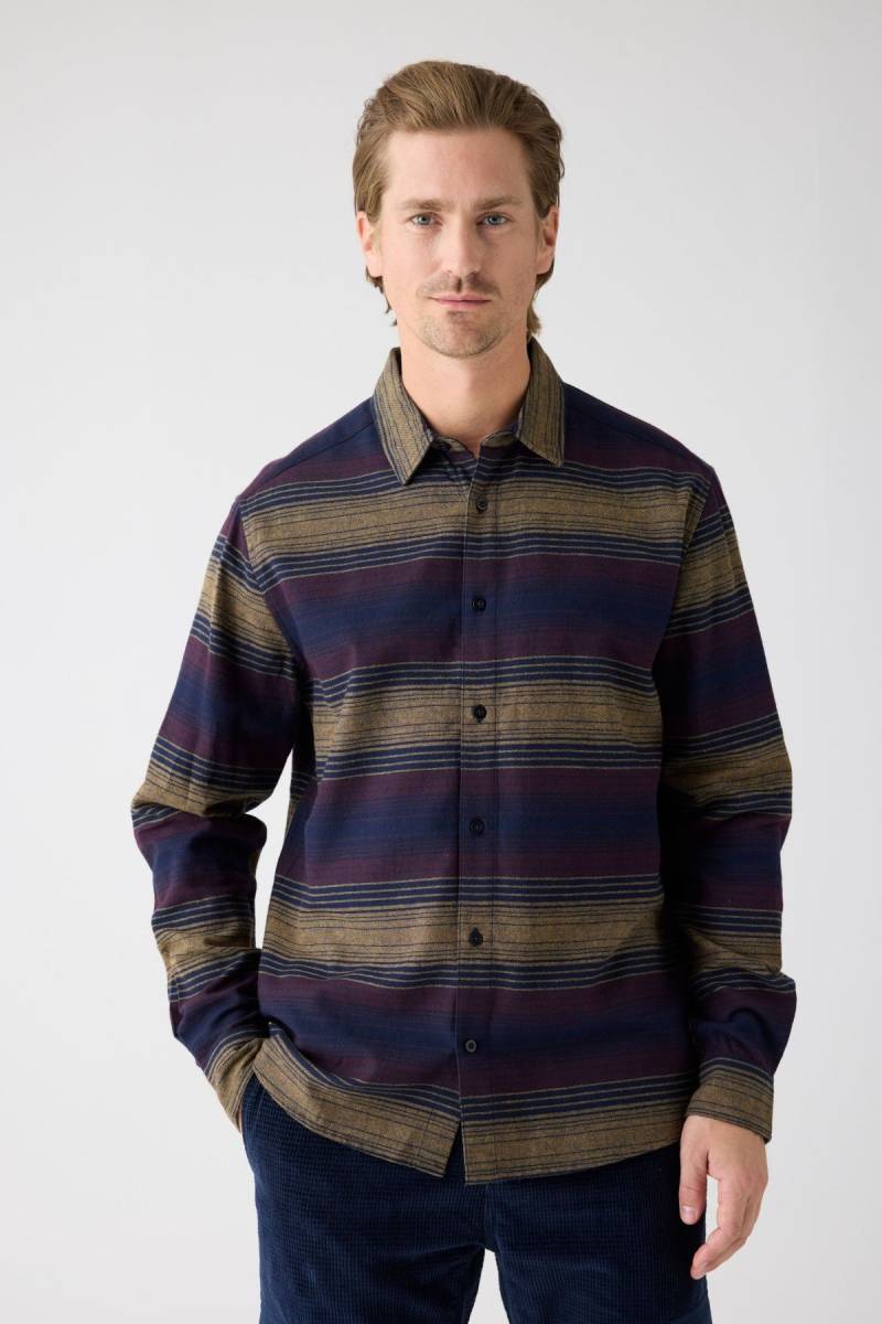 Hemd Flannel Blau von KnowledgeCotton Apparel
