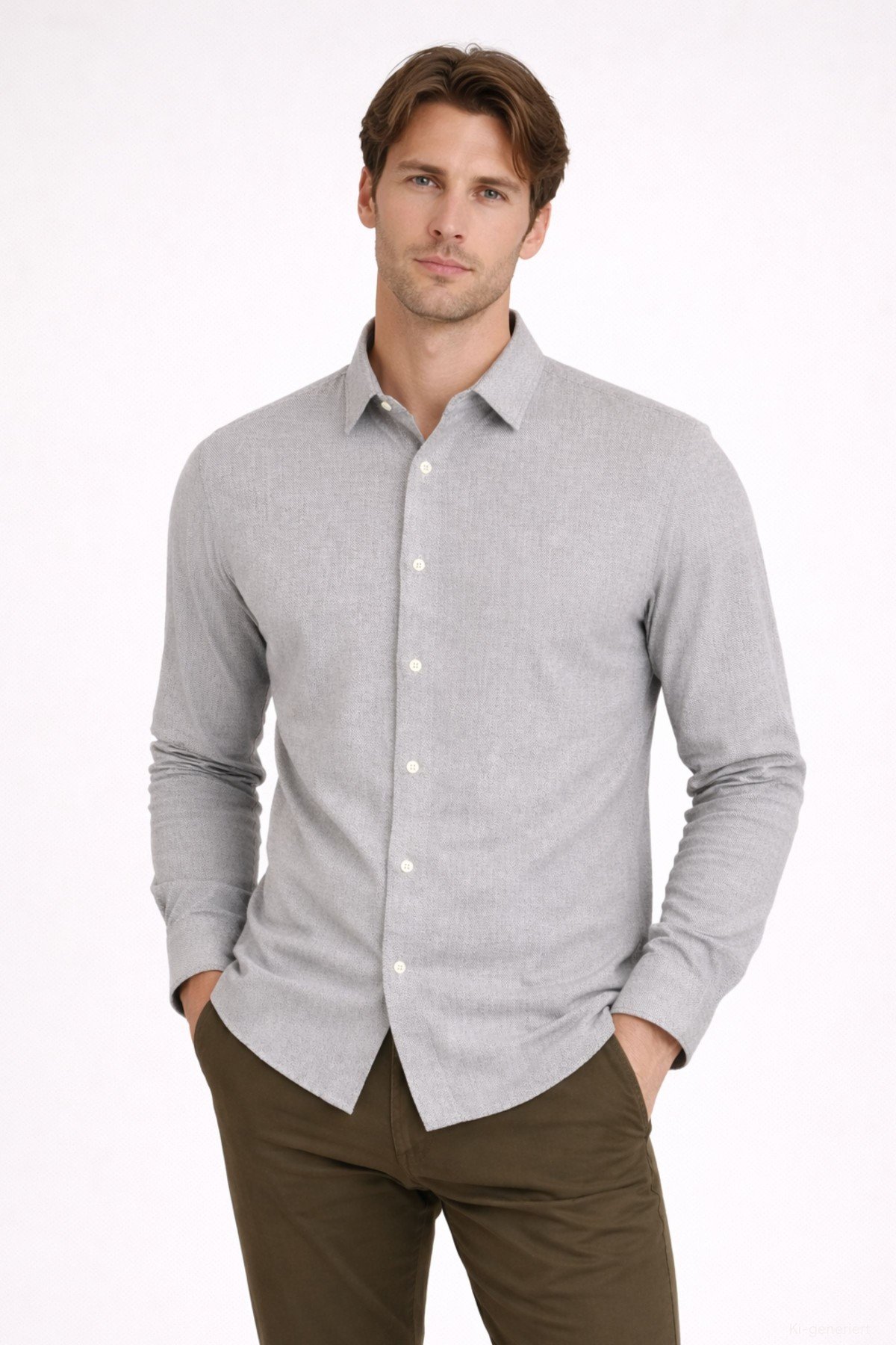 Hemd Melange von KnowledgeCotton Apparel