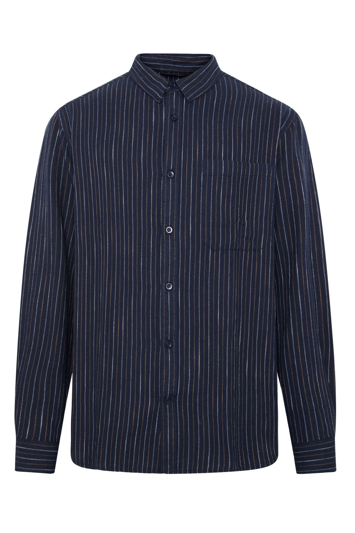 Hemd Striped Blau Hemd Striped Blau von KnowledgeCotton Apparel