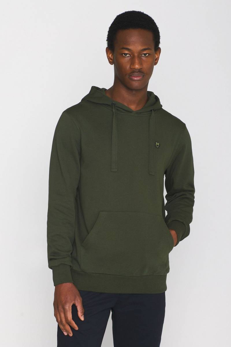 Hoodie Arvid Basic Badge von KnowledgeCotton Apparel