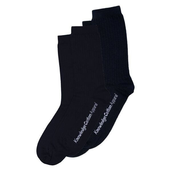 KnowledgeCotton Apparel 2-Pack Socken CLASSIC aus Bio-Baumwolle und recycelten Polyamiden von KnowledgeCotton Apparel