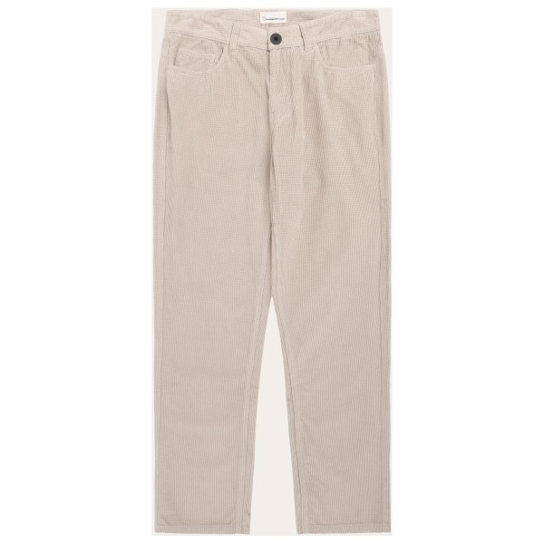 KnowledgeCotton Apparel - 5-Pocket 8-Wales Corduroy Pant - Freizeithose Gr 36 grau/beige von KnowledgeCotton Apparel