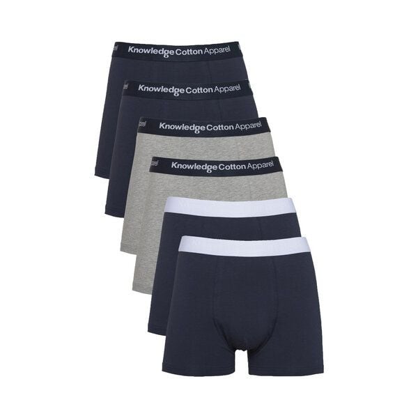 KnowledgeCotton Apparel 6er Pack Boxershorts - 6 pack solid colored underwear - GOTS/Vegan von KnowledgeCotton Apparel