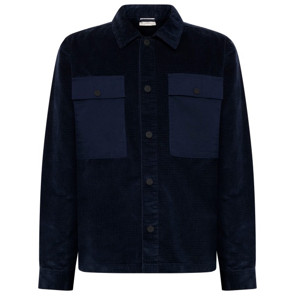KnowledgeCotton Apparel - 8-Wales Corduroy Overshirt - Hemd Gr S schwarz/blau von KnowledgeCotton Apparel
