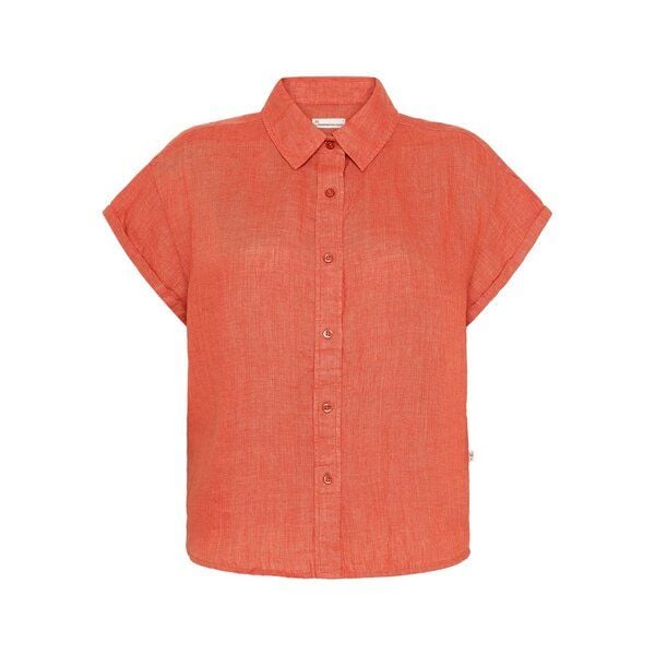 KnowledgeCotton Apparel ASTER faltbares Kurzarm-Leinenhemd - Bio-Leinen - GOTS/Vegan von KnowledgeCotton Apparel