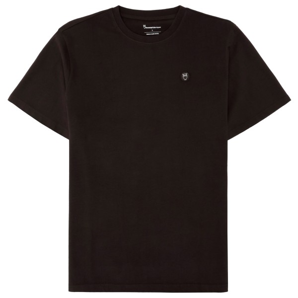 KnowledgeCotton Apparel - Badge T-Shirt - T-Shirt Gr XXL schwarz von KnowledgeCotton Apparel