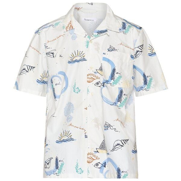 KnowledgeCotton Apparel Bedrucktes Kurzarm-Hemd von KnowledgeCotton Apparel