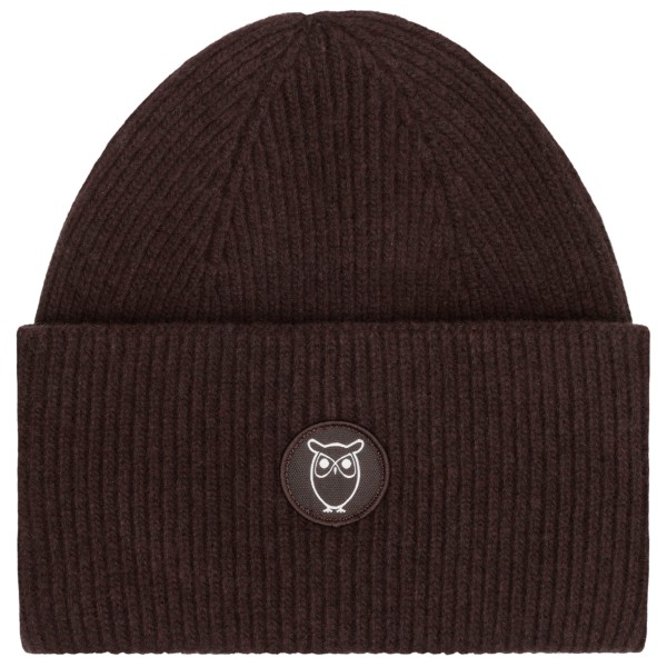 KnowledgeCotton Apparel - Big Rib Beanie - Mütze Gr One Size braun von KnowledgeCotton Apparel