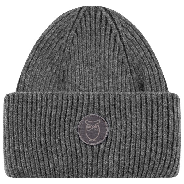 KnowledgeCotton Apparel - Big Rib Beanie - Mütze Gr One Size grau von KnowledgeCotton Apparel
