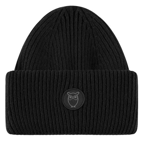 KnowledgeCotton Apparel Big Rib Beanie-Mütze aus Lammwolle von KnowledgeCotton Apparel