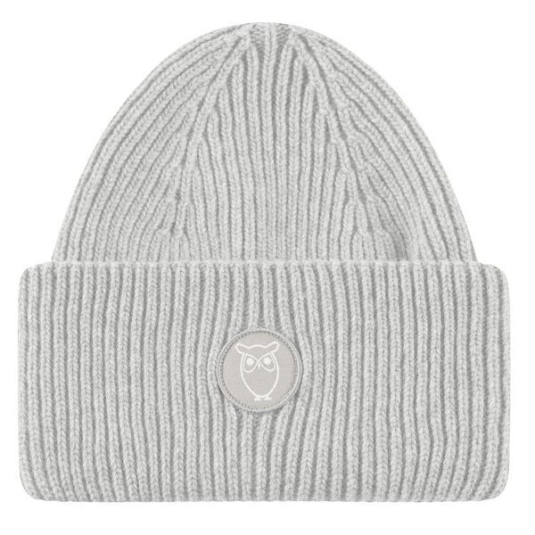 KnowledgeCotton Apparel Big Rib Beanie-Mütze aus Lammwolle von KnowledgeCotton Apparel