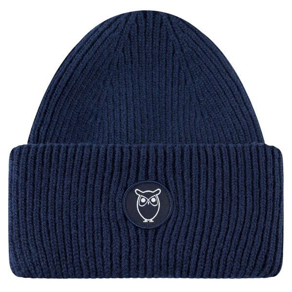KnowledgeCotton Apparel Big Rib Beanie-Mütze aus Lammwolle von KnowledgeCotton Apparel