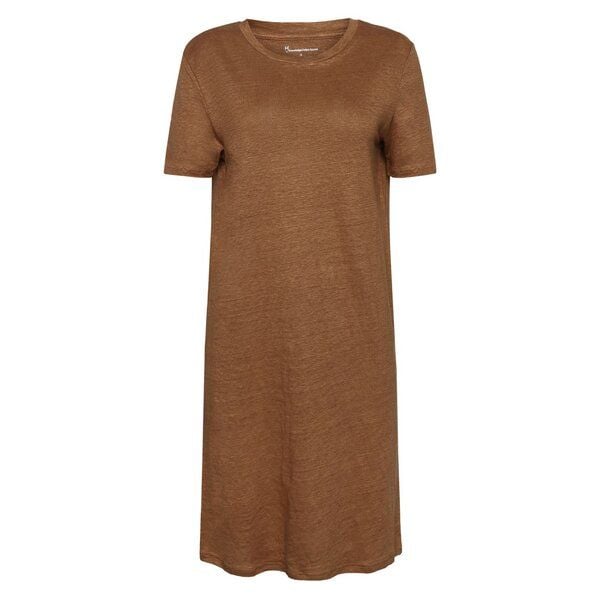 KnowledgeCotton Apparel Bio-Leinen T-Shirt Kleid GOTS/Vegan von KnowledgeCotton Apparel