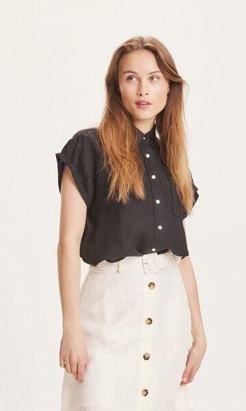 KnowledgeCotton Apparel Bluse ASTER aus Leinen von KnowledgeCotton Apparel