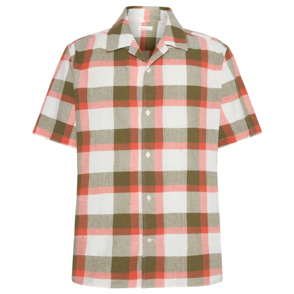 KnowledgeCotton Apparel - Boxed Fit S/S Checkered Shirt - Hemd Gr S rosa von KnowledgeCotton Apparel
