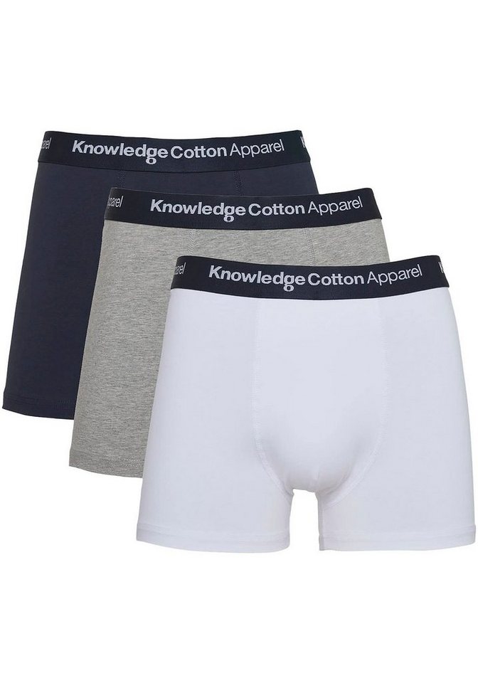 KnowledgeCotton Apparel Boxershorts (3-St) mit Marken-Label-Bündchen von KnowledgeCotton Apparel