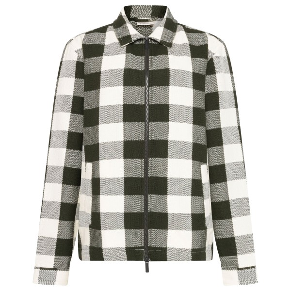 KnowledgeCotton Apparel - Checkered Heavy Flannel Overshirt - Hemd Gr S grau von KnowledgeCotton Apparel