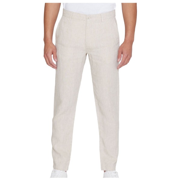 KnowledgeCotton Apparel - Chuck Regular Linen Pants - Freizeithose Gr 30 - Length: 34'' grau von KnowledgeCotton Apparel