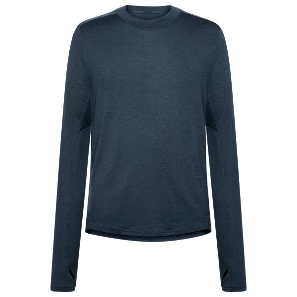 KnowledgeCotton Apparel - Cleaver Wool 175 Single L/S - Merinoshirt Gr M total eclipse von KnowledgeCotton Apparel