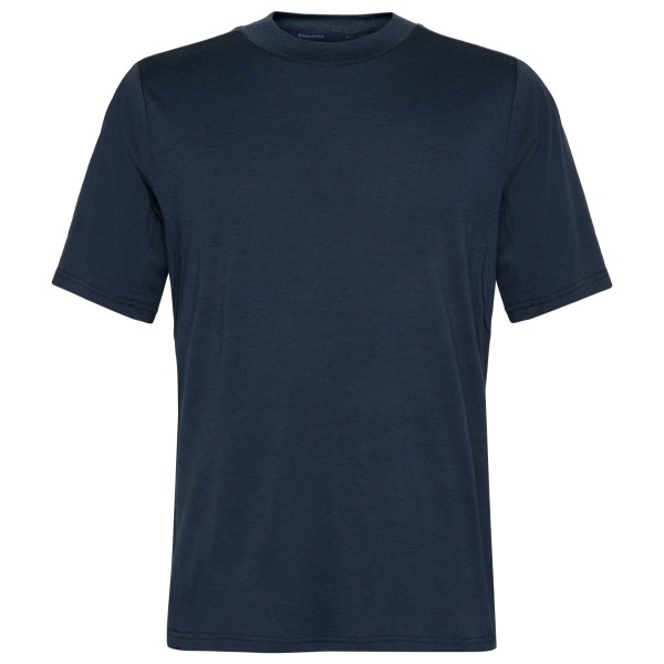 KnowledgeCotton Apparel - Cleaver Wool Single Constructed - Merinoshirt Gr S total eclipse von KnowledgeCotton Apparel