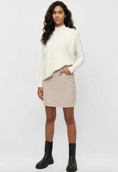 KnowledgeCotton Apparel Cord Rock - Irregular corduroy skirt - aus Bio Baumwolle von KnowledgeCotton Apparel