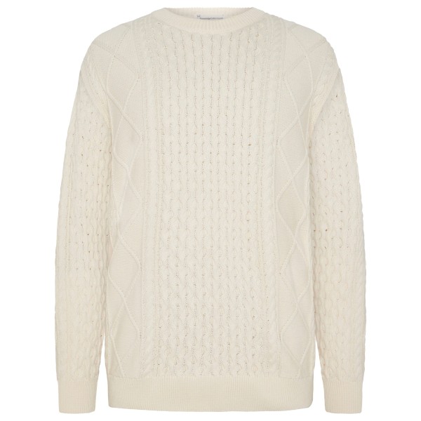 KnowledgeCotton Apparel - Cotton Cable Crew Neck - Wollpullover Gr XXL beige von KnowledgeCotton Apparel