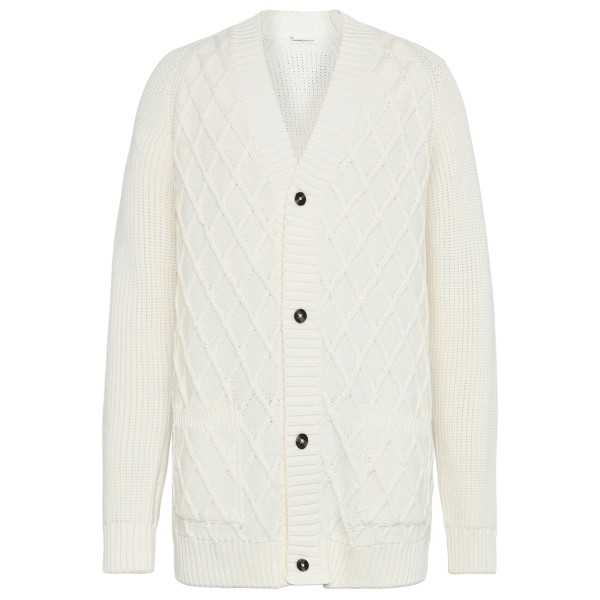 KnowledgeCotton Apparel - Cotton Diamond Cardigan Knit - Wolljacke Gr M weiß KnowledgeCotton Apparel - Cotton Diamond Cardigan Knit - Wolljacke Gr M weiß von KnowledgeCotton Apparel